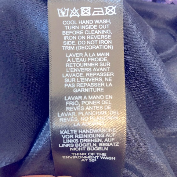 ASOS ocean blue sequinned occasion dress - Picture 7 of 7